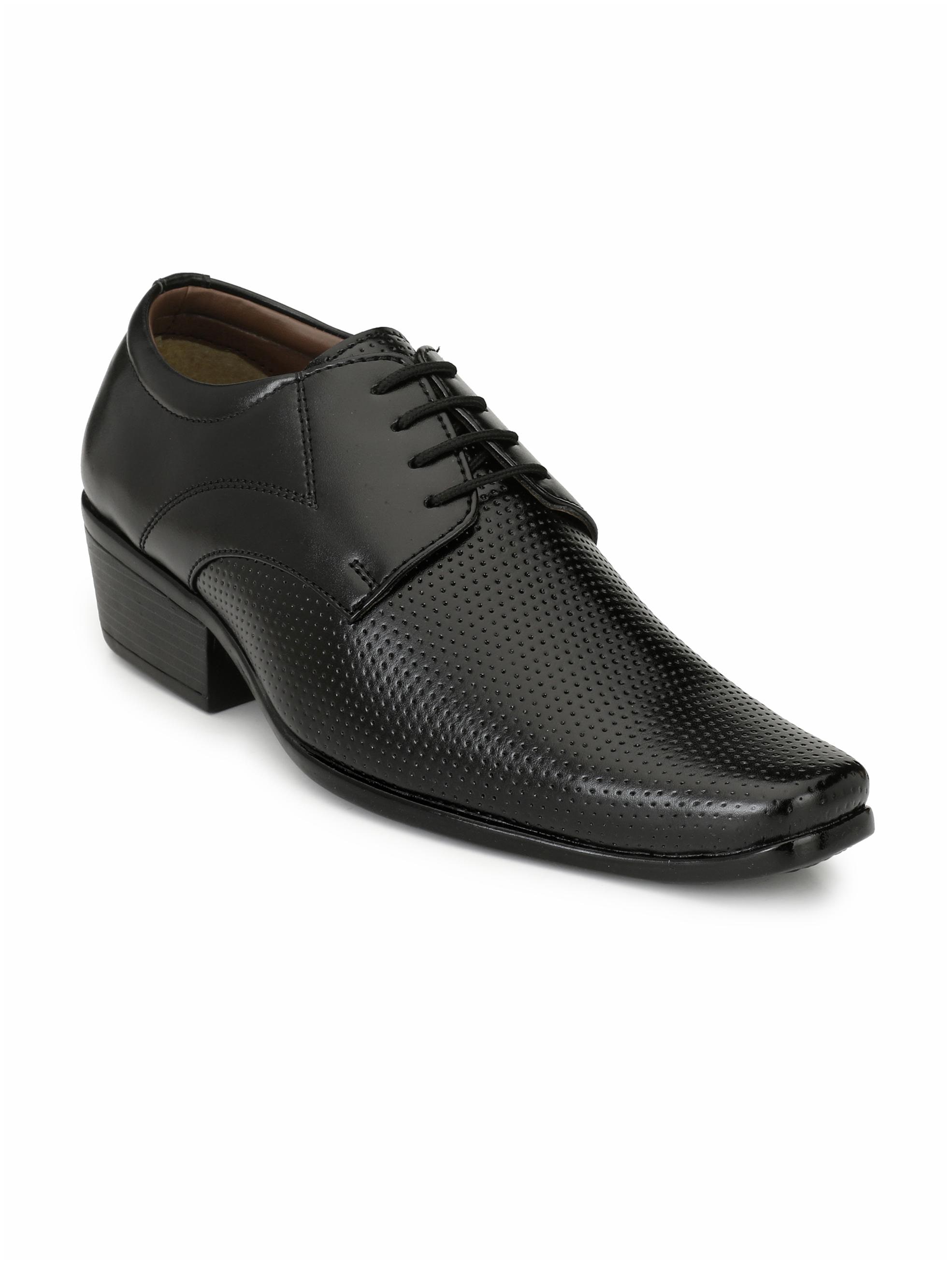 

Sir Corbett Men Black Derby Formal Shoes - 705C