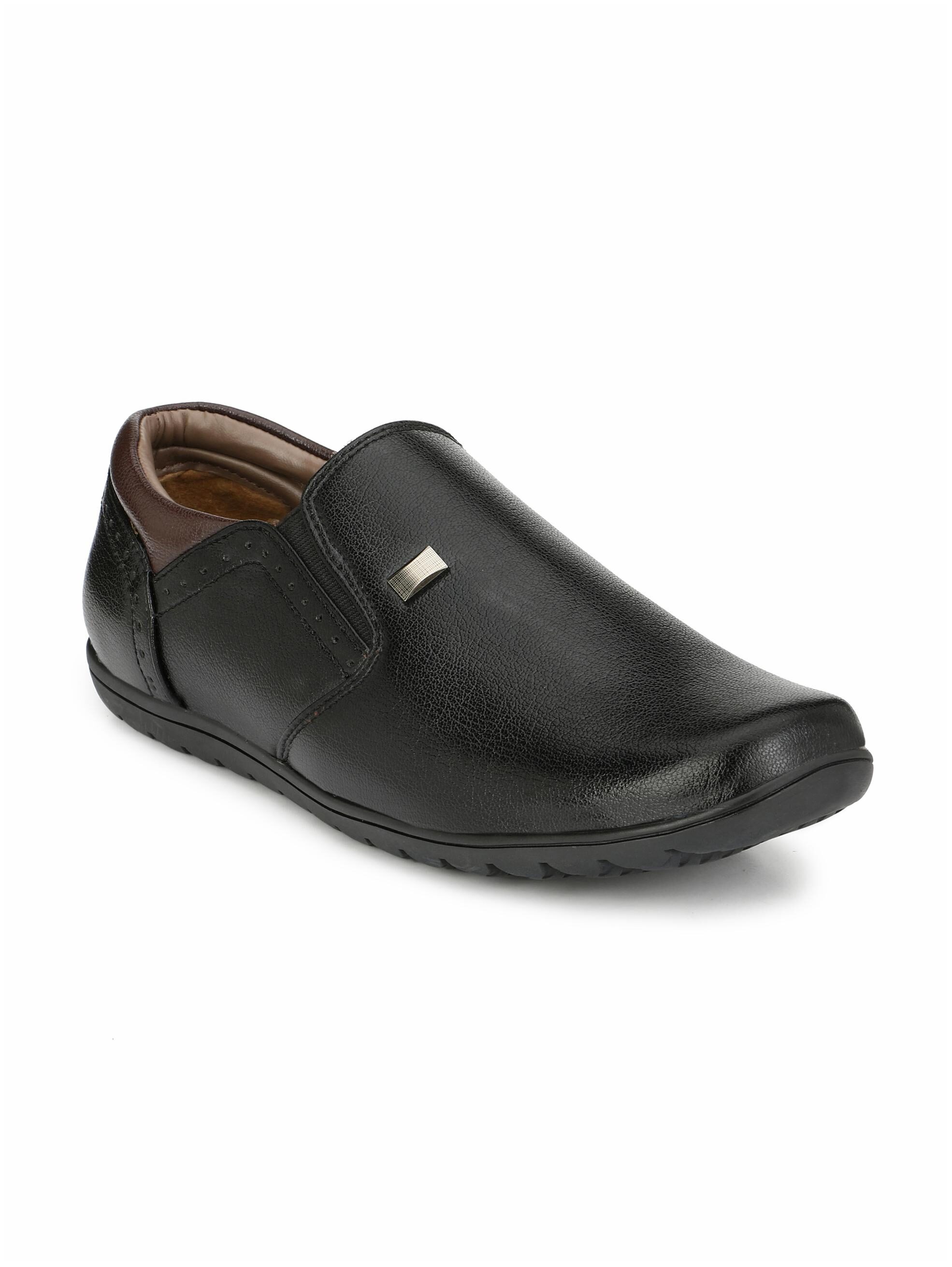 

Sir Corbett Men Black Slip-On Formal Shoes - 1108C