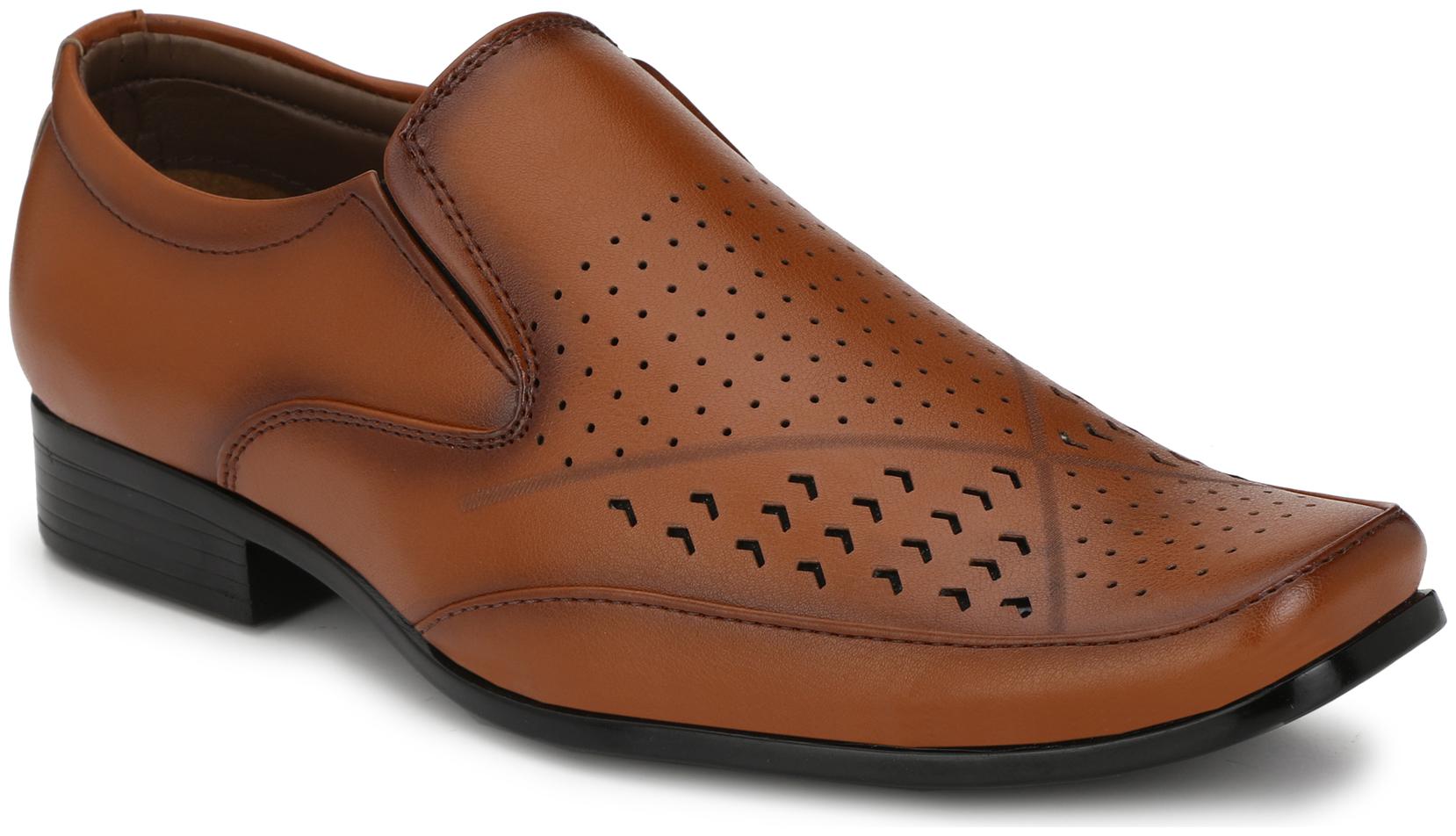 

Sir Corbett Men Tan Slip-On Formal Shoes - 1508C