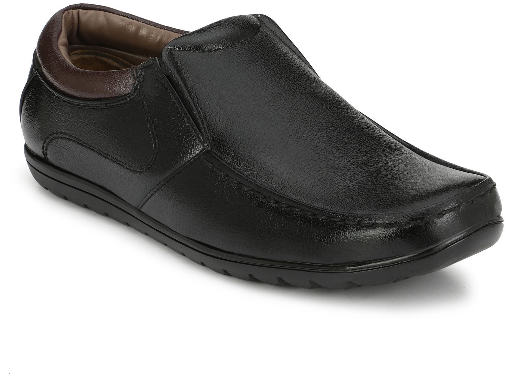 

Sir Corbett Men Black Slip-On Formal Shoes - 1107C