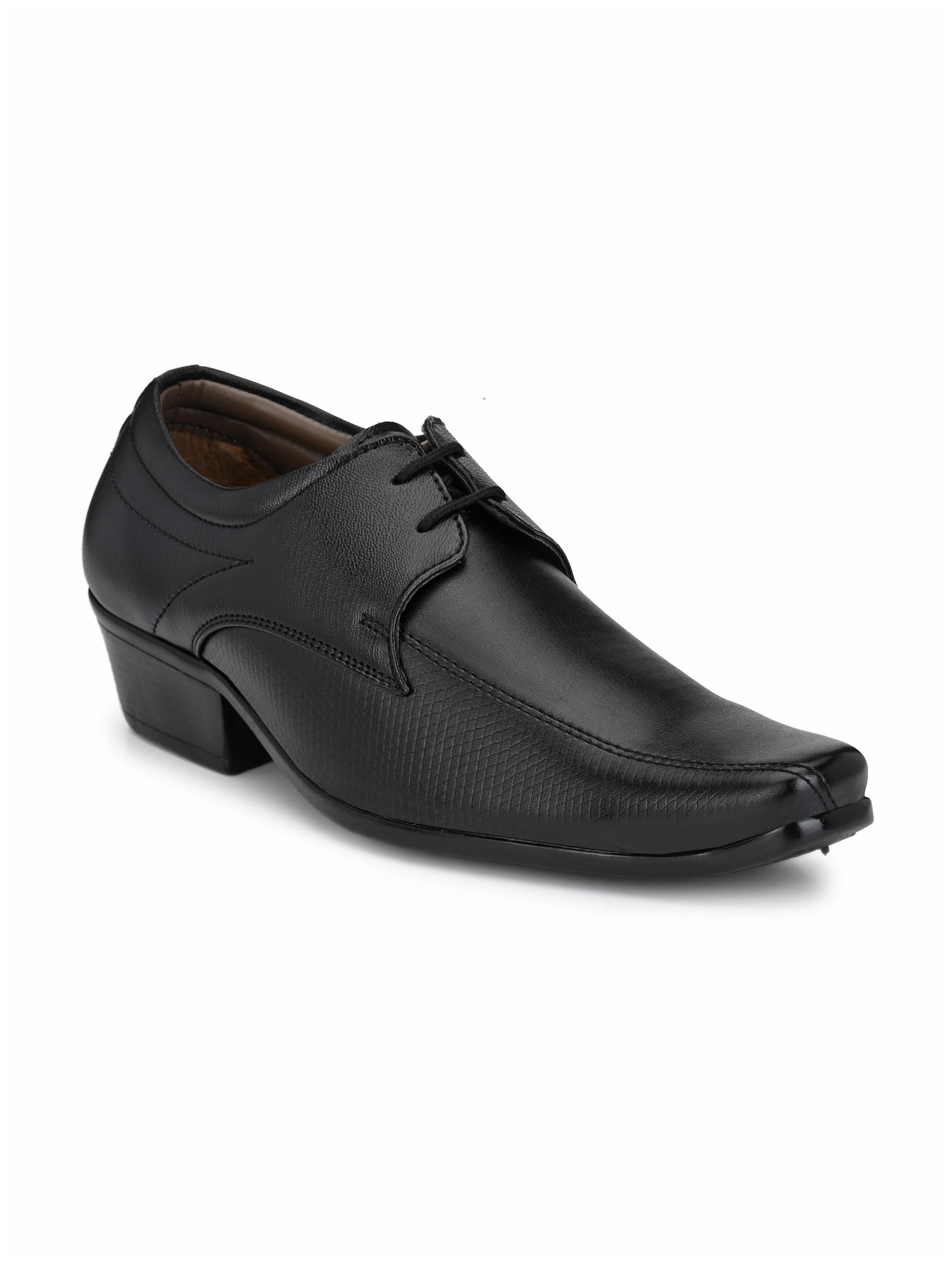 

Sir Corbett Men Black Derby Formal Shoes - 707C