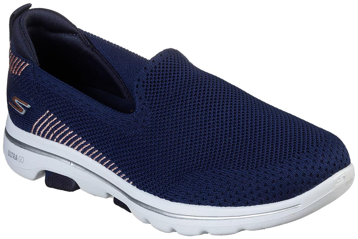 

Skechers Women Go Walk 5 Prized Walking Shoes ( Black Blue )
