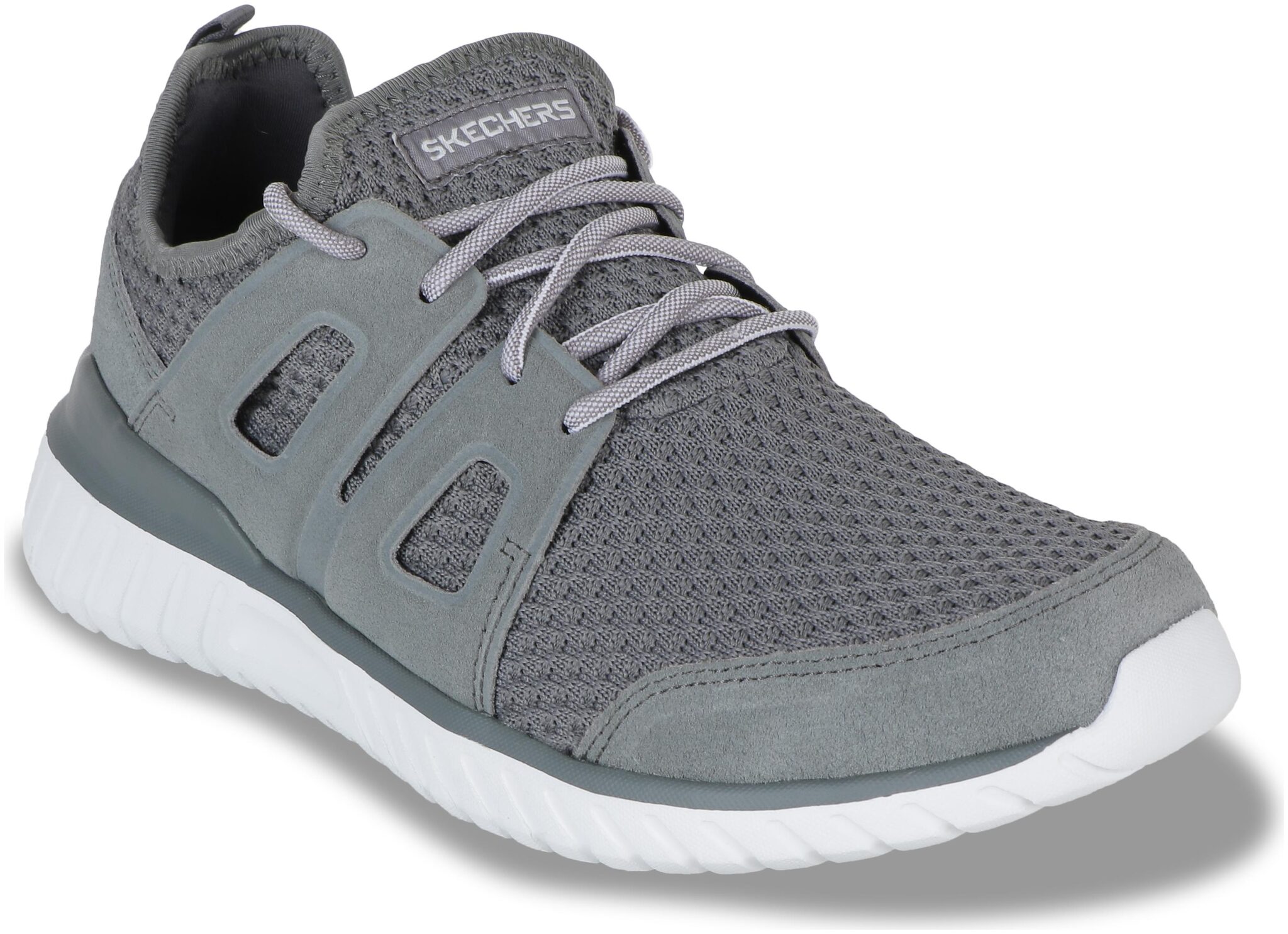 

Skechers Men ROUGH CUT Running Shoes ( Grey )
