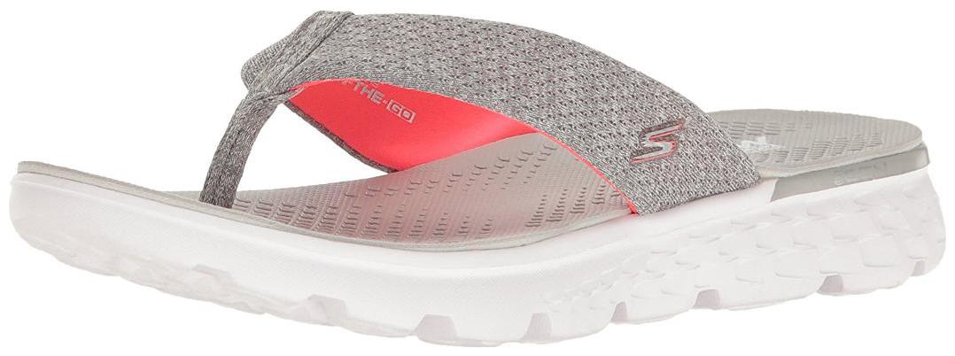

Skechers Women Textured Flip flops - Uk 4 Grey