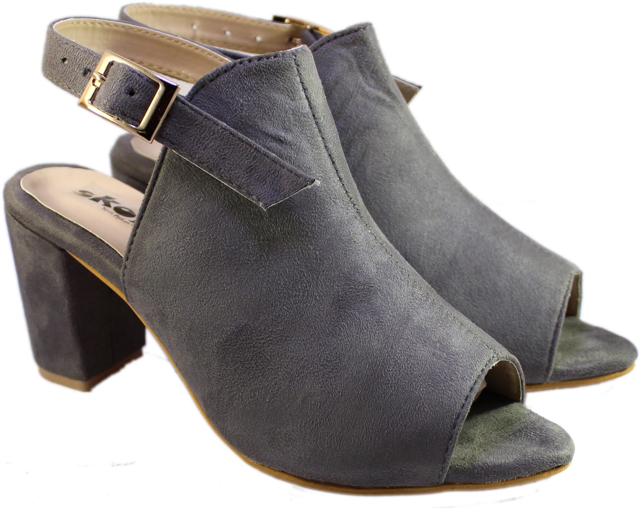

Skoll Women Grey Heeled Sandals