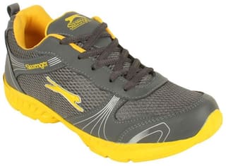 Slazenger Running Shoes For Men ( Grey , Yellow )