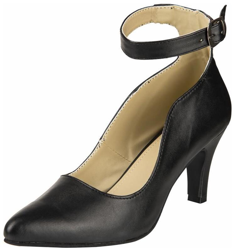 

Snasta Women Black Heeled Sandals