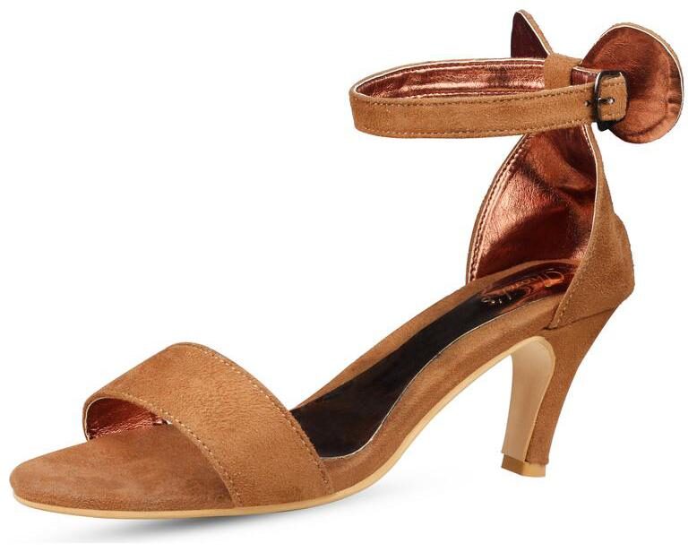 

Snasta Women Tan Heeled Sandals