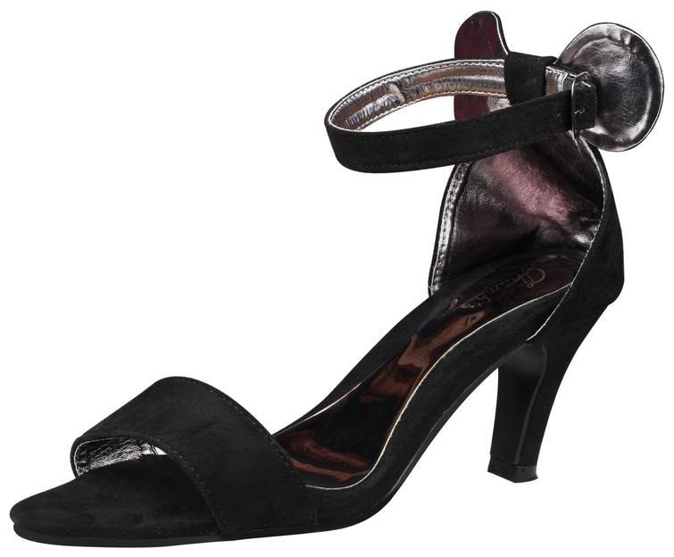

Snasta Women Black Heeled Sandals