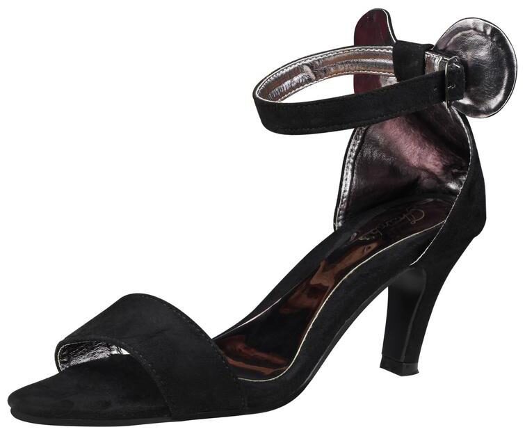 

Snasta Women Black Heeled Sandals