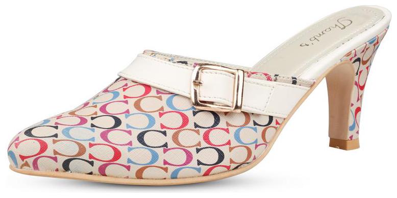 

Snasta Women Cream Heeled Sandals