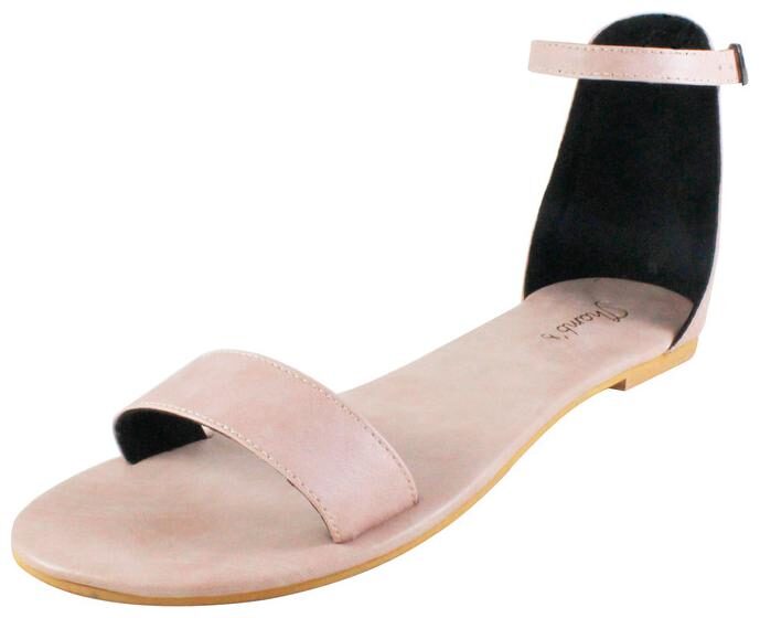 

Snasta Women Peach Open Toe Flats