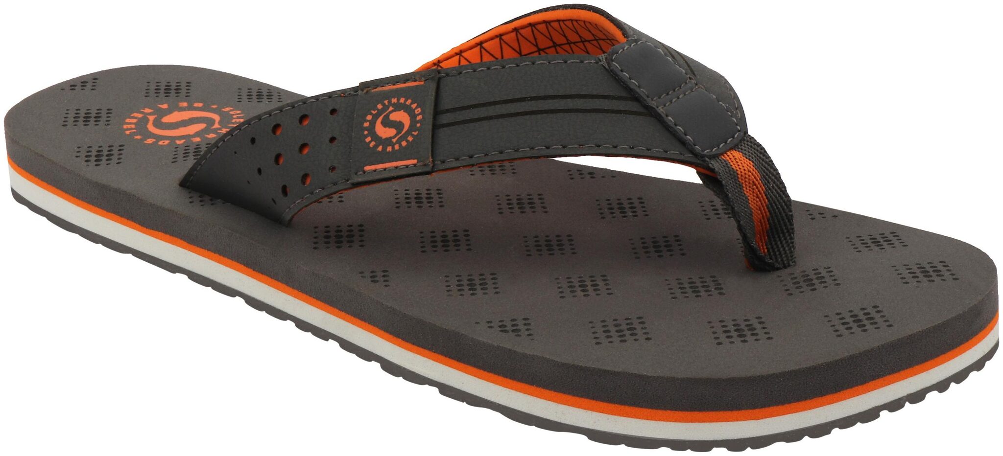 

Solethreads Men Grey Flip-Flops - 1 Pair