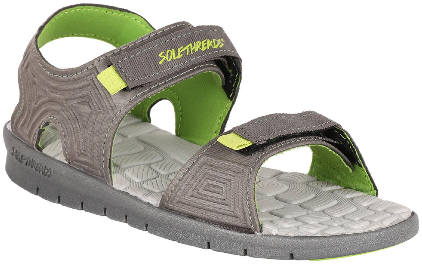 

Solethreads Men Grey Lime BURTON Sandals