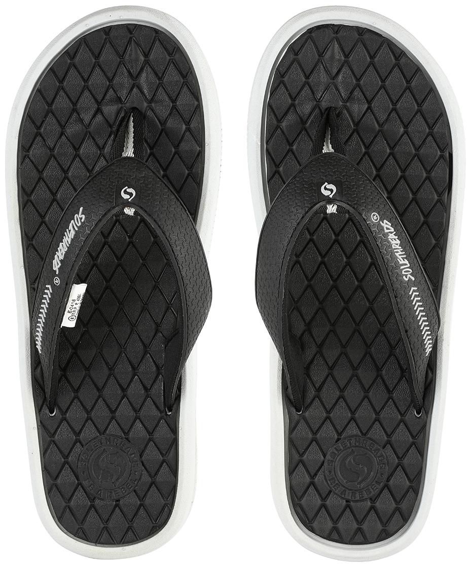

Solethreads Men Black Flip-Flops - 1 Pair
