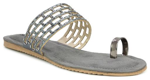 

S lofas Women Grey One Toe Flats