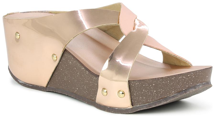 

S lofas Women Gold Wedges