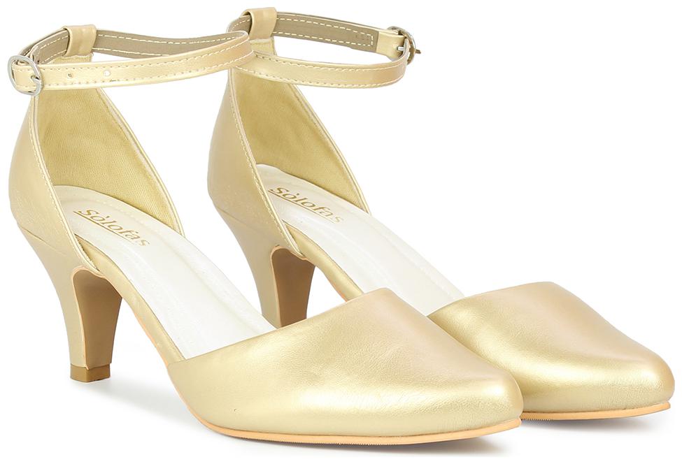 

Solofas Women Gold Pumps