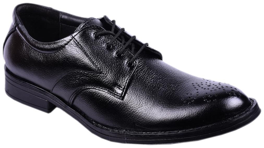 

Somugi Genuine Leather Black Formal Derby shoes