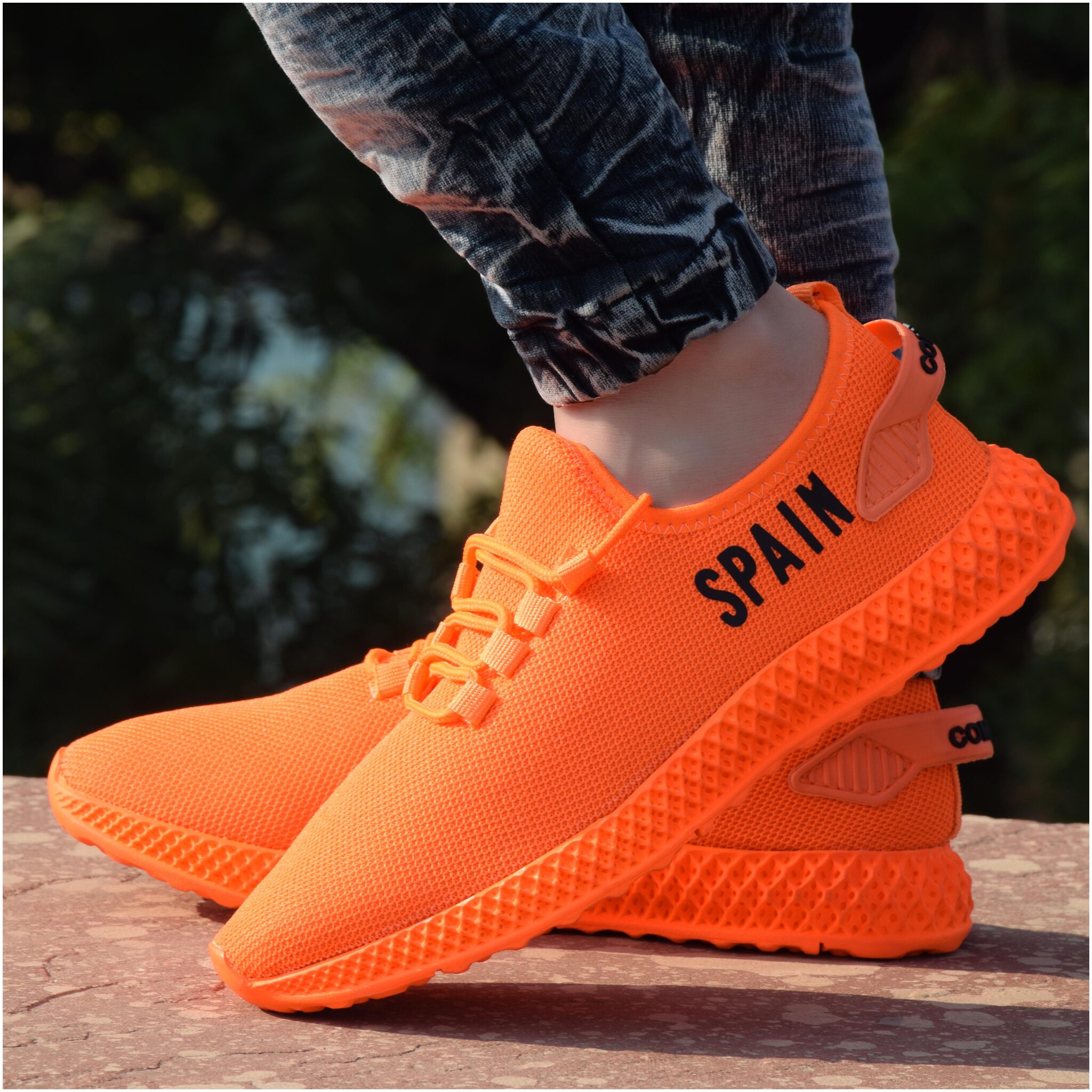 

SPAIN Men Orange Casual Shoes - SPN-ORG-PNT-07