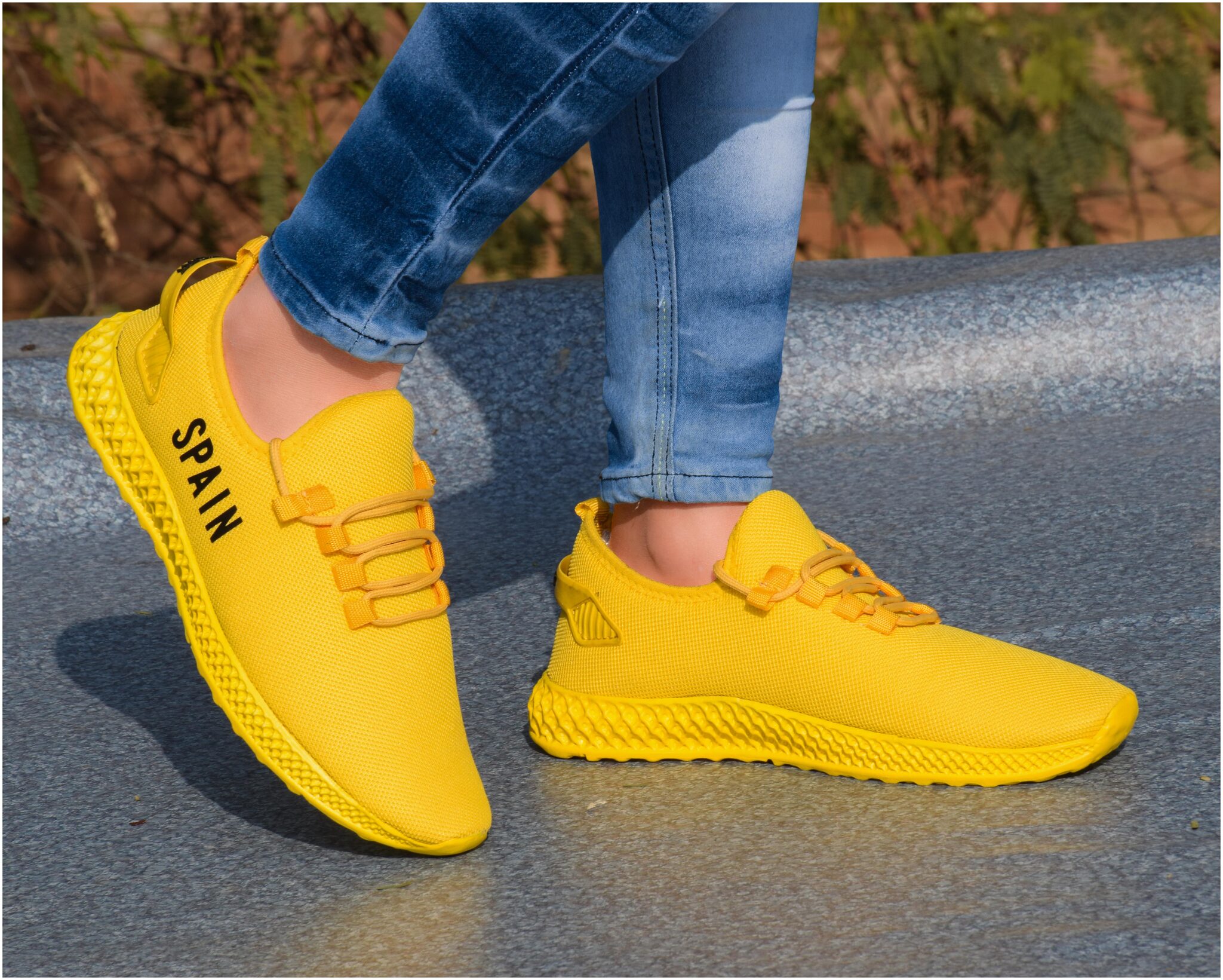 

SPAIN Men Yellow Casual Shoes - SPN-YEL-PNT-10