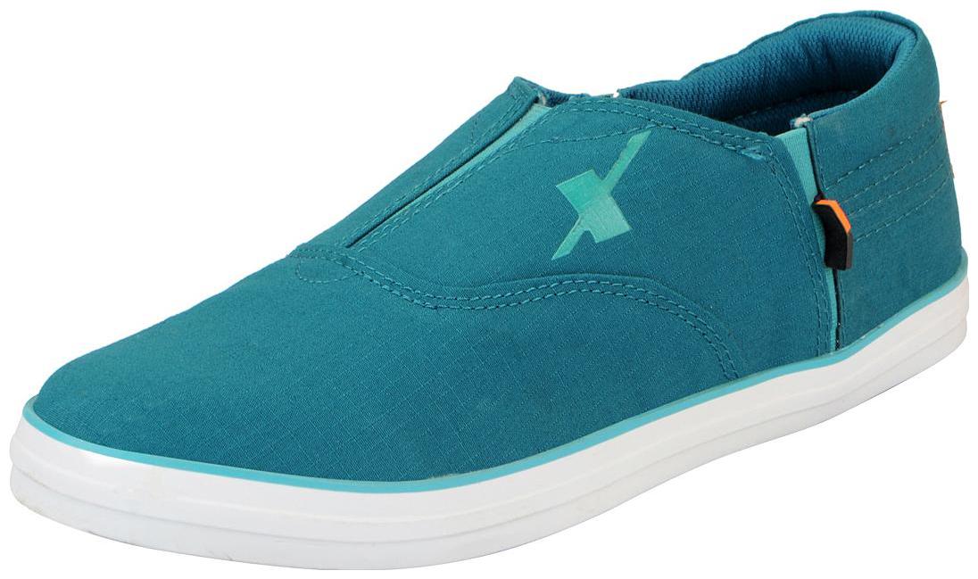 

Sparx Blue Green Men s Canvas Loafers