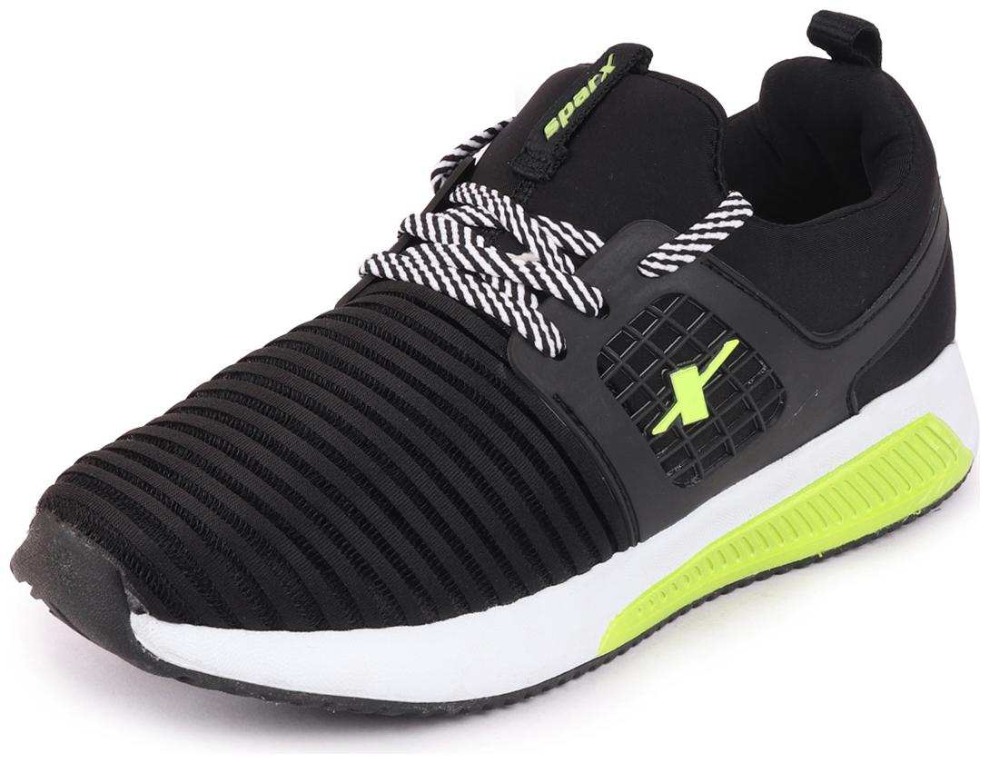 

Sparx Men SM-610 BLACK NEON GRN Running Shoes ( Black )