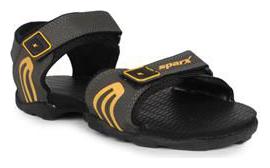 

Sparx Men s Olive Yellow Sandal (SS-702)