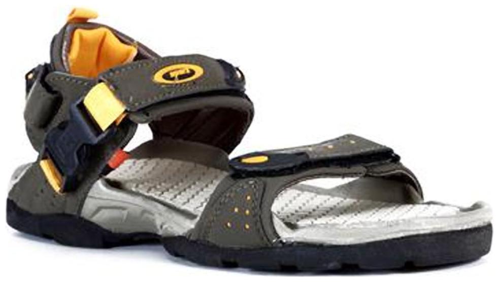 

Sparx Men s Olive Yellow Sandal (SS-502)