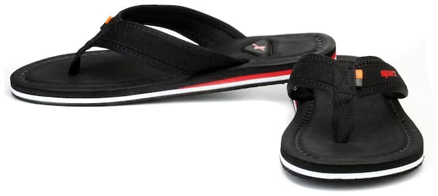 Sparx SFG-48 Flip-Flops For Men (Black)