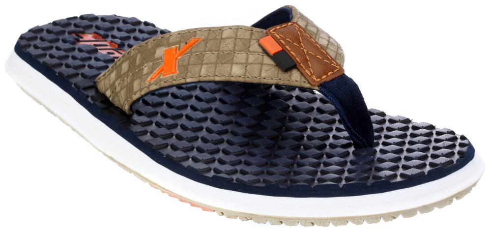 

Sparx Men s Blue Beige Slipper (SFG-2058)