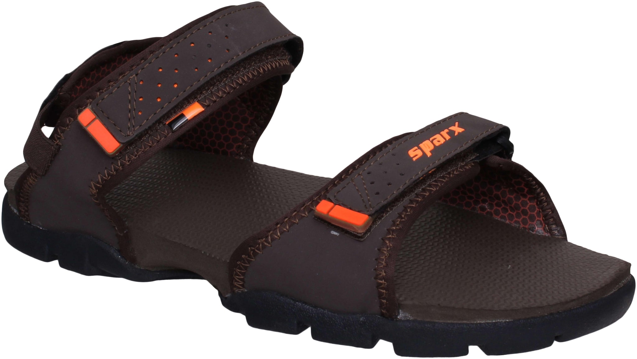 

Sparx Men SS-119 Brown Orange Sandals