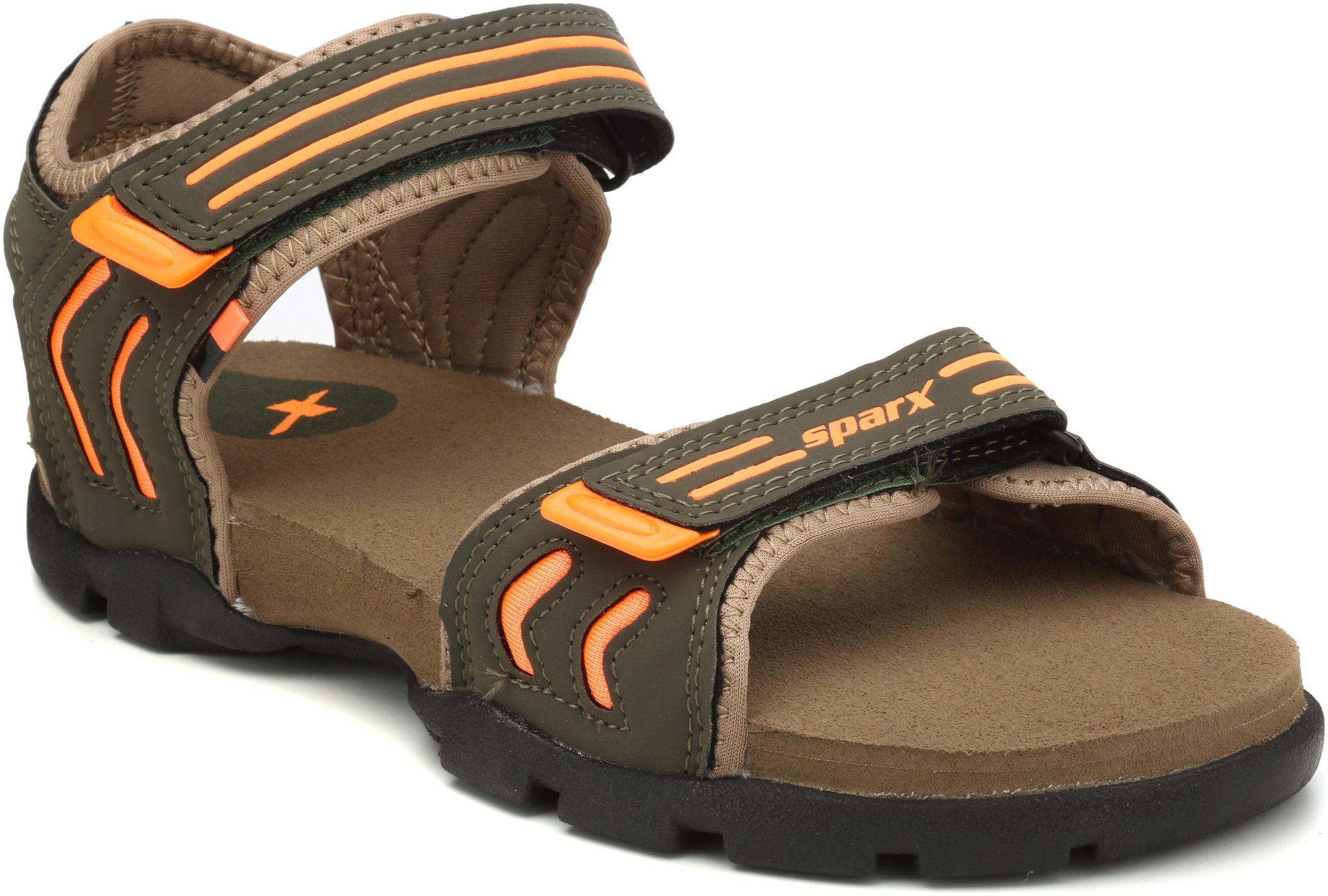 

Sparx Men SS-106 Green Orange Floater Sandals