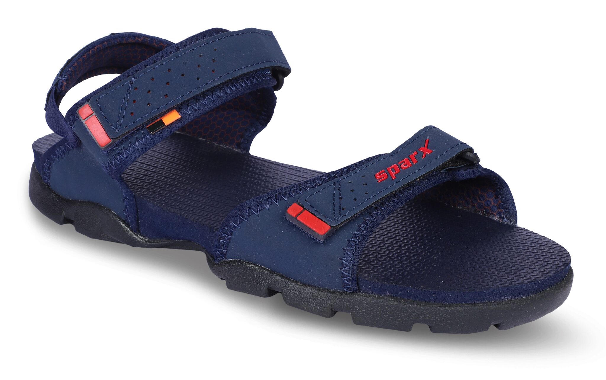 

Sparx Men SS-119 Navy Blue Red Sandals