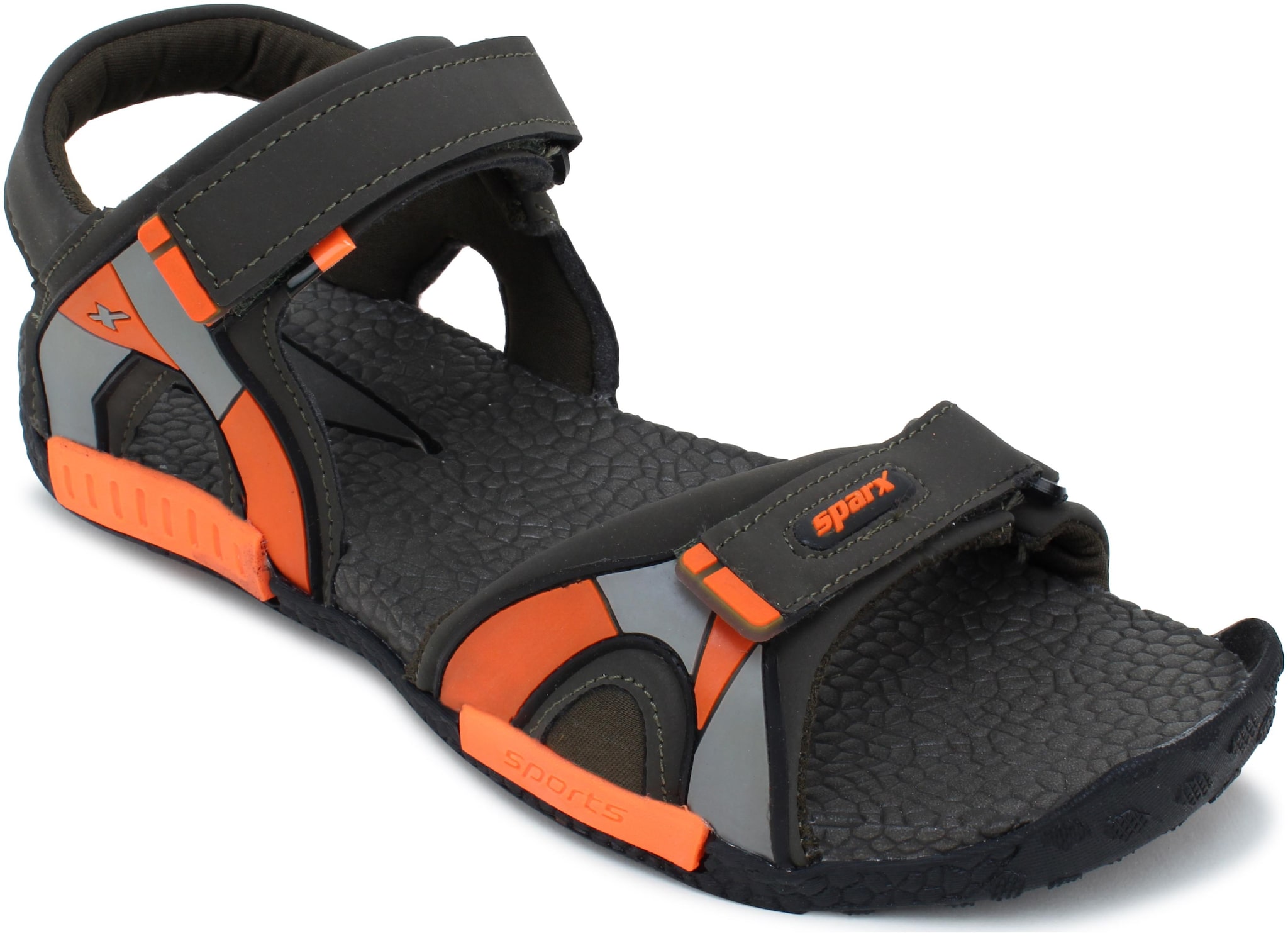 

Sparx Men SS-482 Olive Orange Sandals