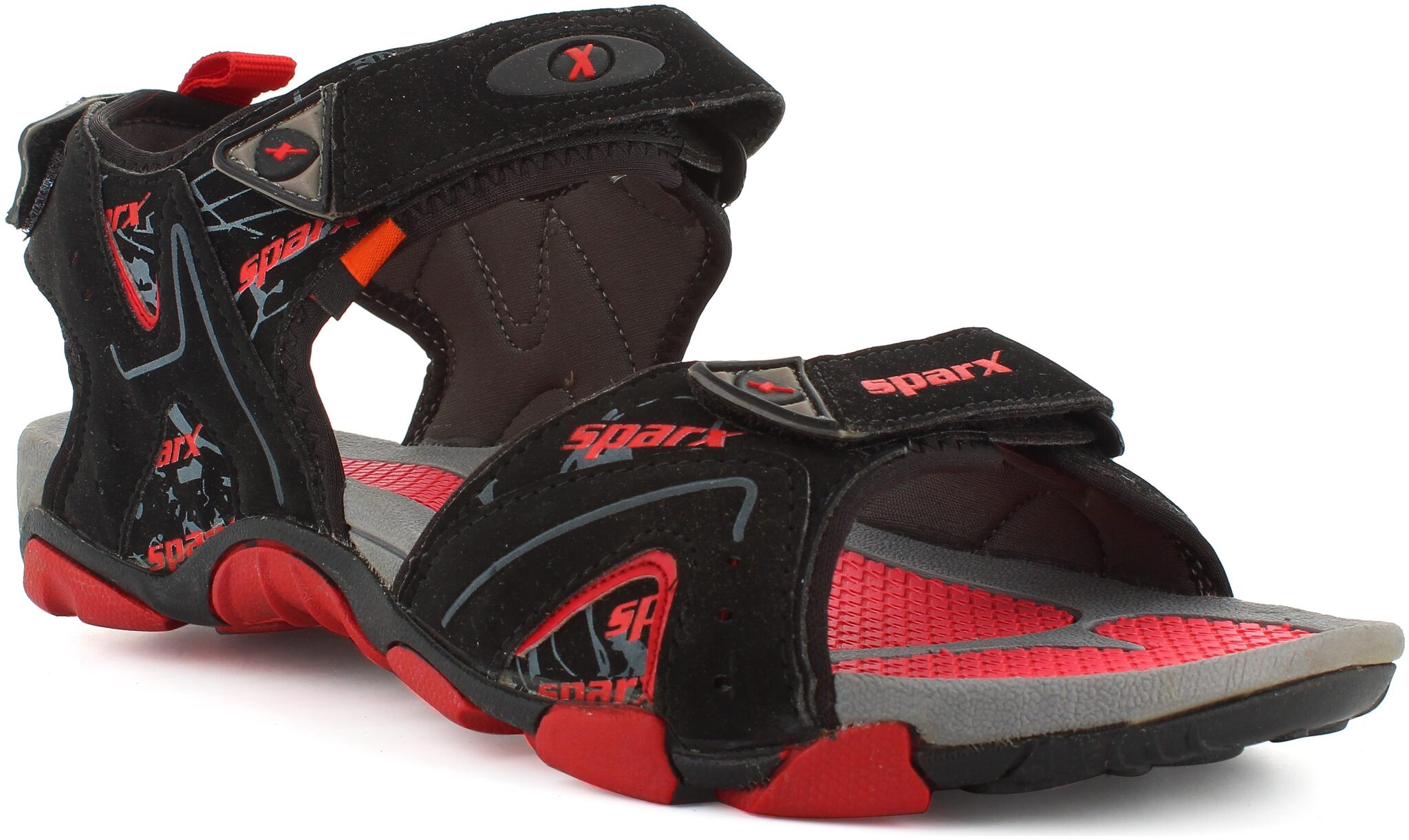 

Sparx Men Black Red Floaters