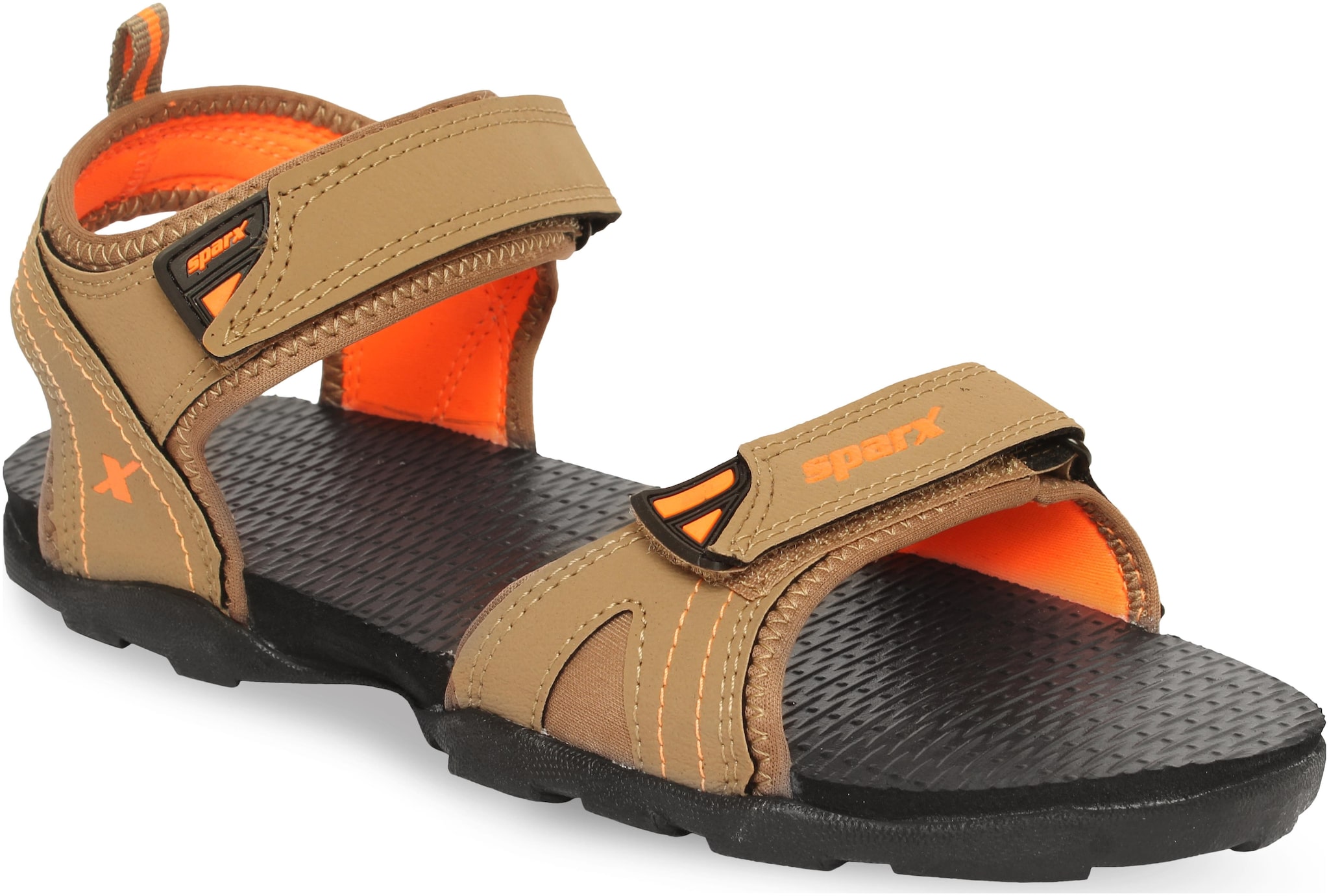 

Sparx Men SS-706 Brown Orange Floater Sandals