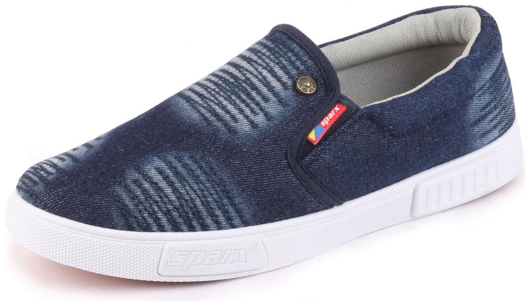 

Sparx Mens Navy White Canvas Loafers Casual Shoes