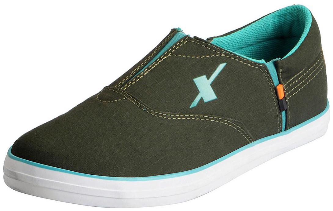 

Sparx Olive Mint Men s Canvas Loafers