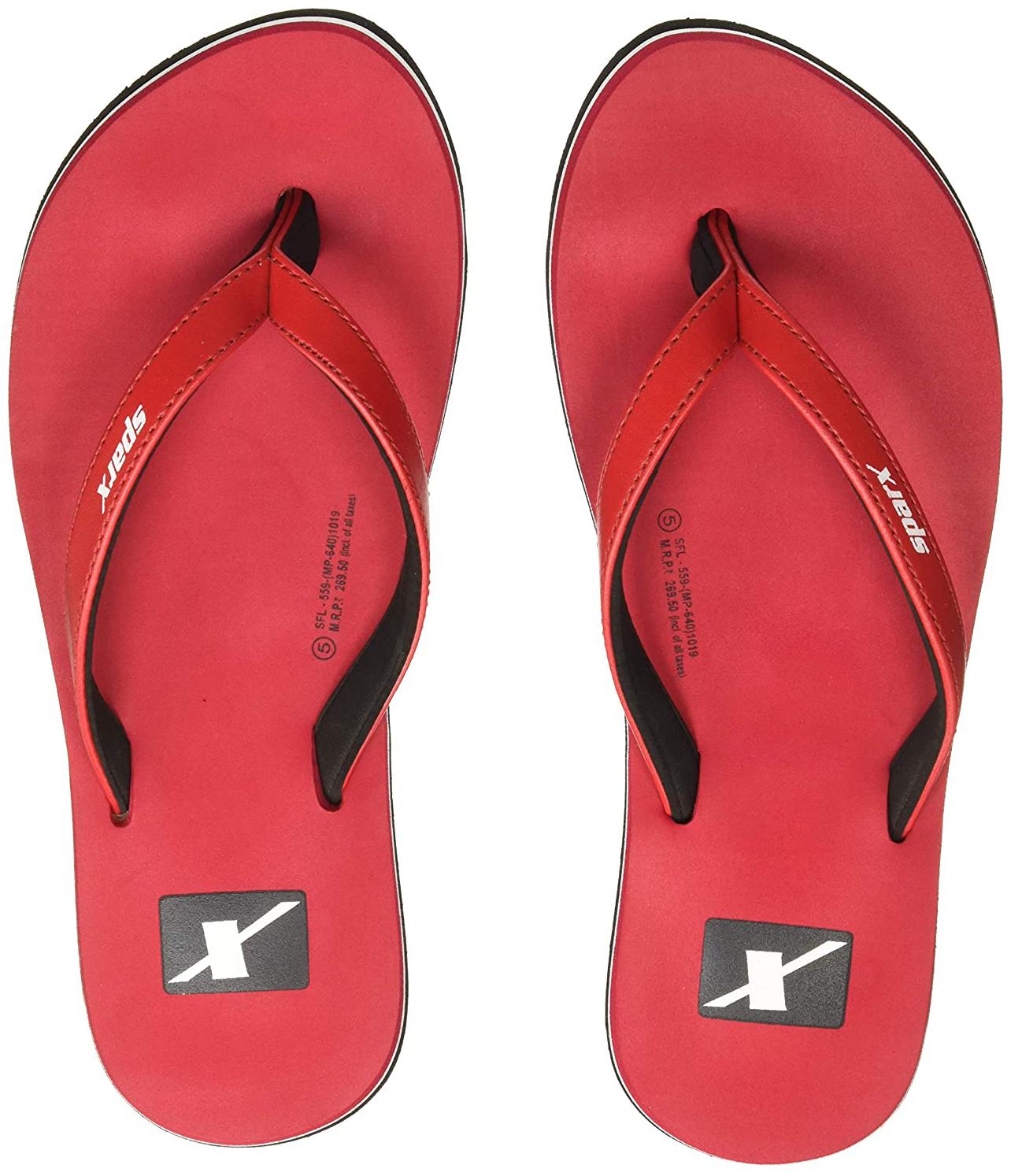 

Sparx Red Flip Flops For Women