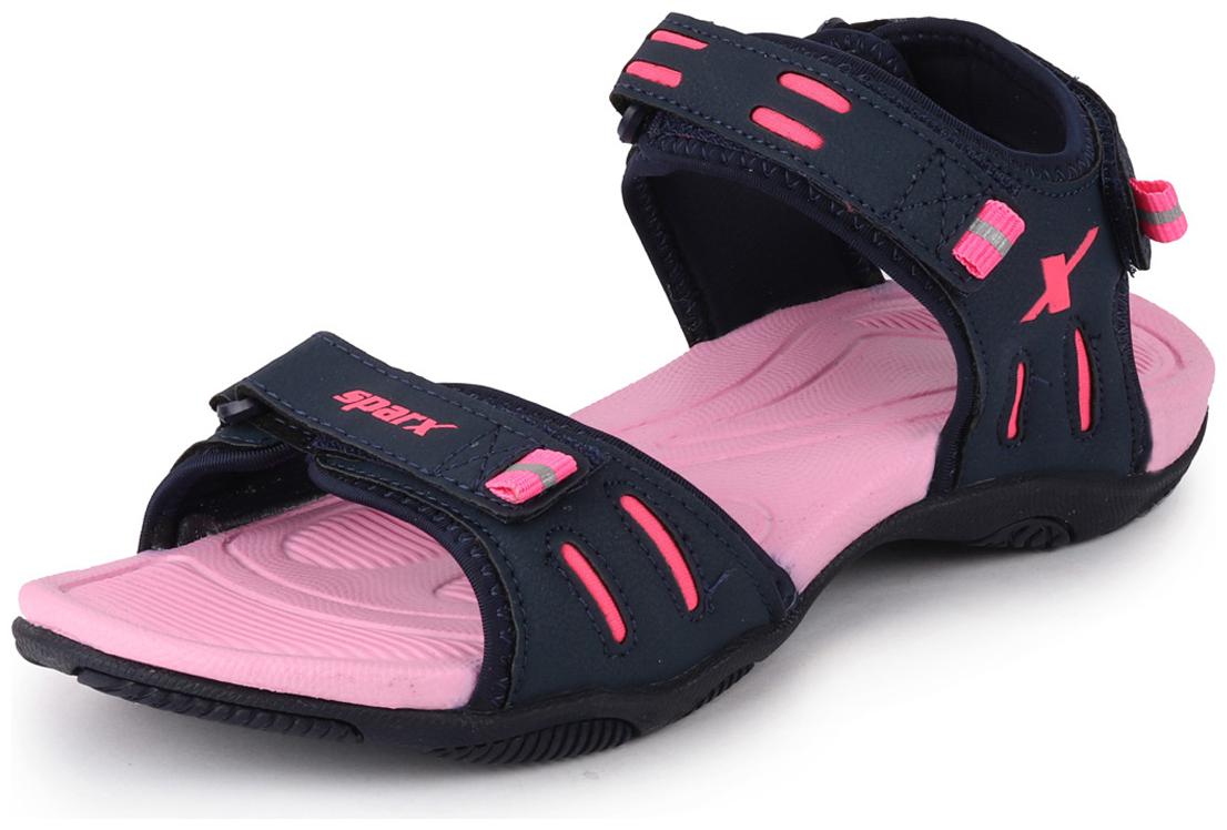 

Sparx Women Navy Blue Pink Floaters