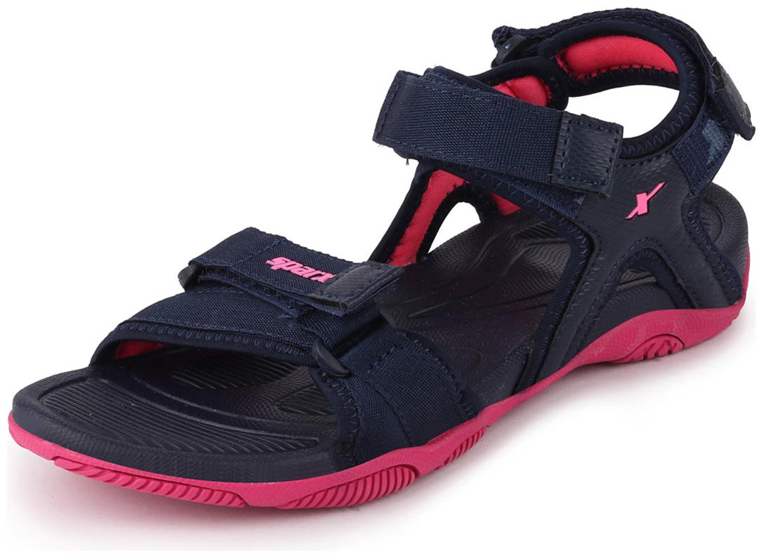 

Sparx Women Navy Blue Pink Floaters