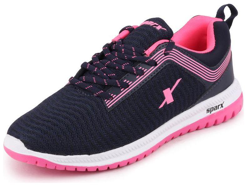 

Sparx Women SL 164 NAVY BLUE PINK Running Shoes ( Blue )