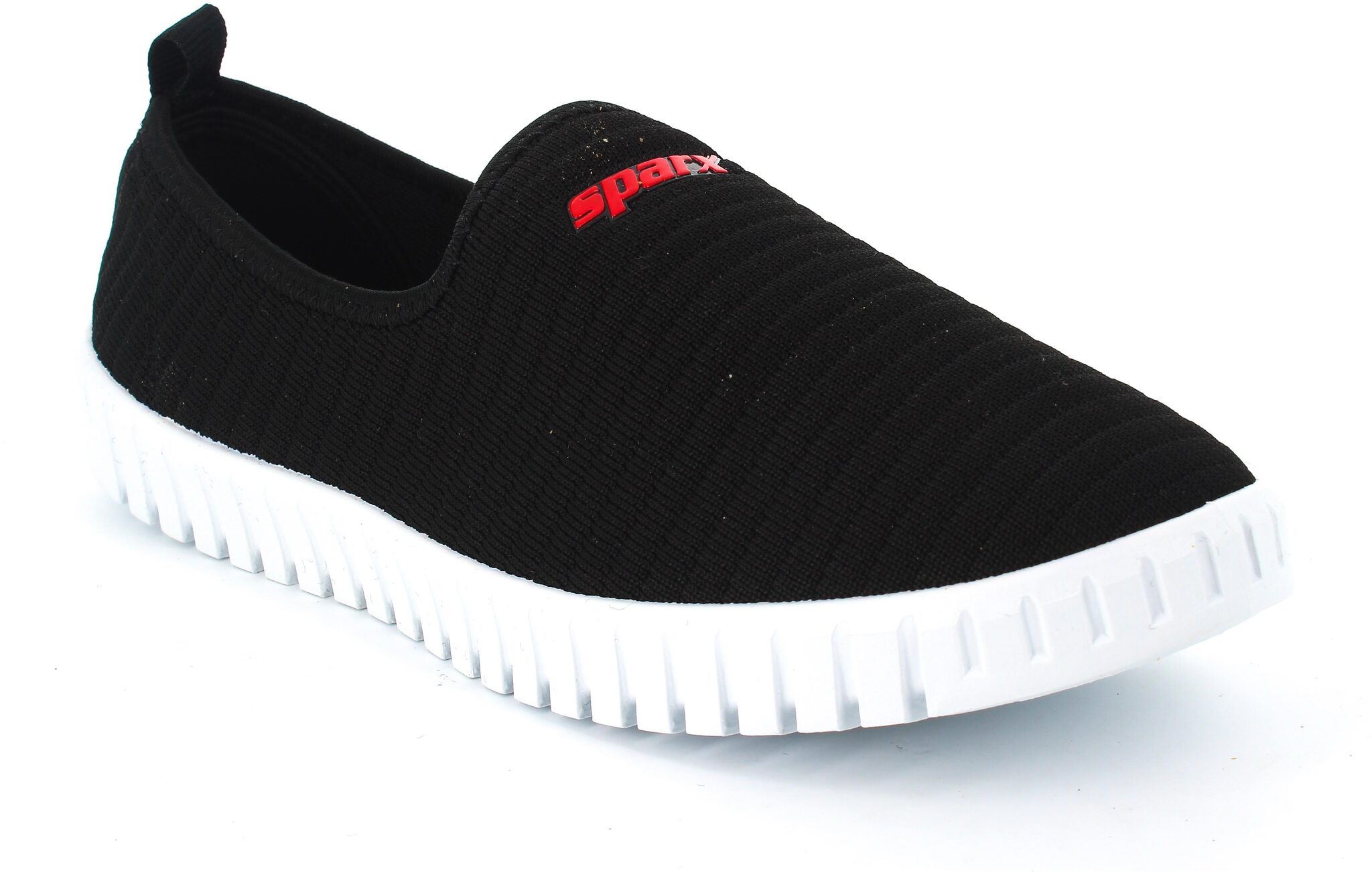 

Sparx Women Black Red Slip-On Shoes