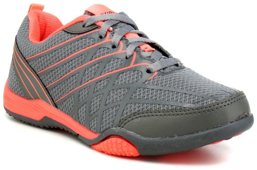 

Sparx Women s Dark Grey Peach Running Shoes (SL-100)
