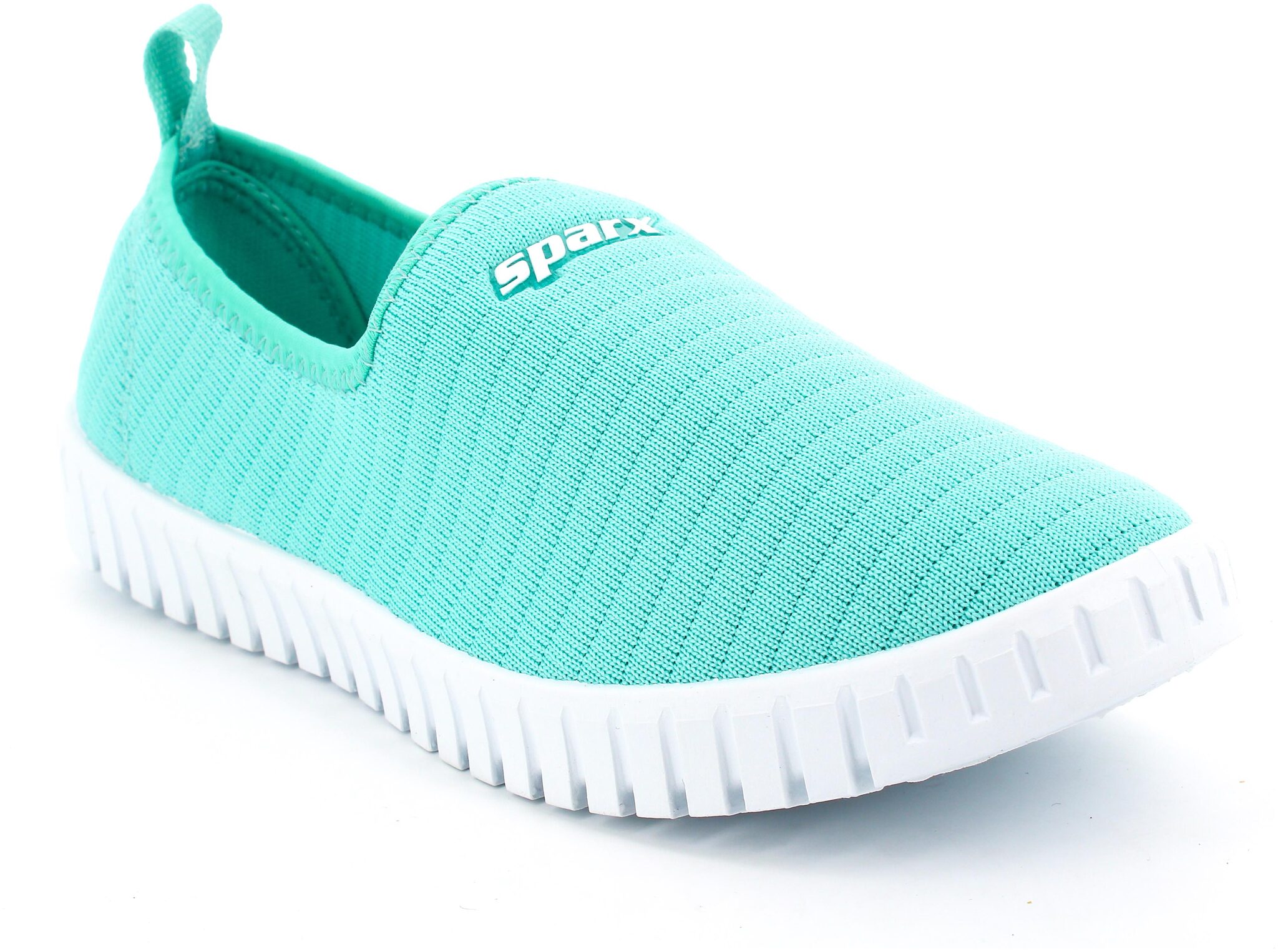 

Sparx Women Green White Slip-On Shoes