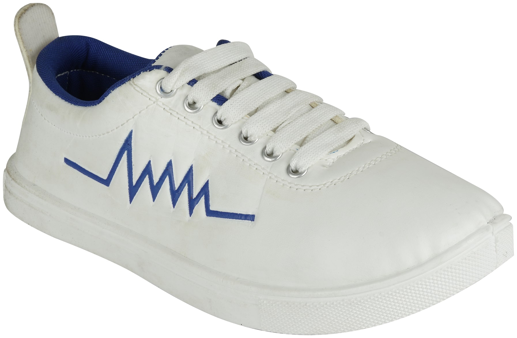 

STEPFIT Men White Blue Casual Shoes - STF0083