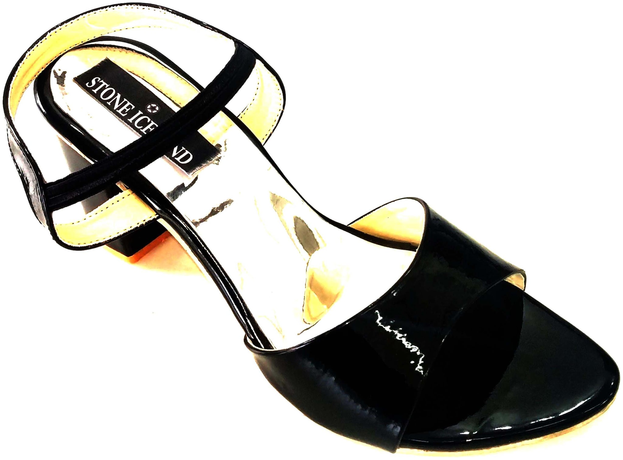 

STONE ICELAND Women Black Heeled Sandals