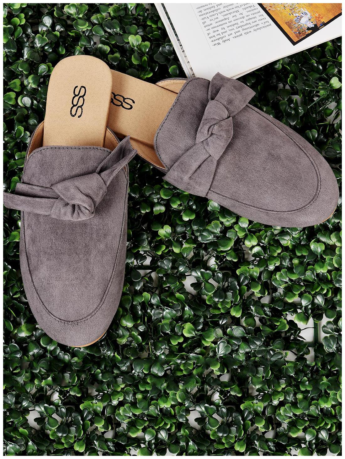 

STREETSTYLESTORE Women Grey Mules