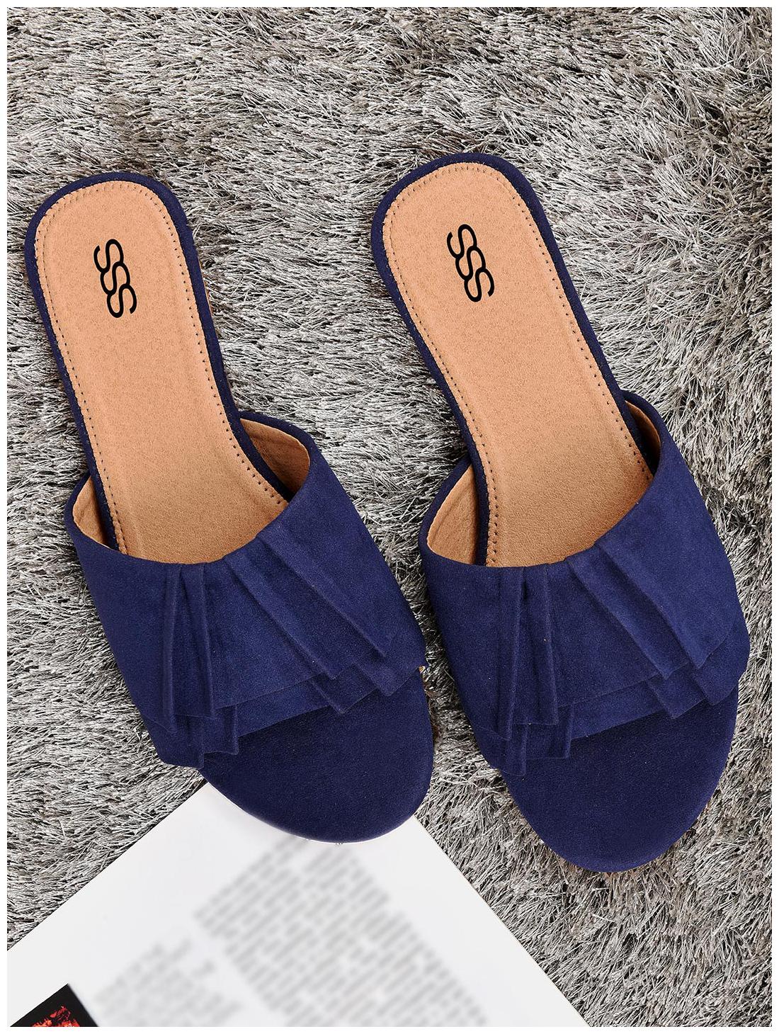 

STREETSTYLESTORE Women Blue Open Toe Flats